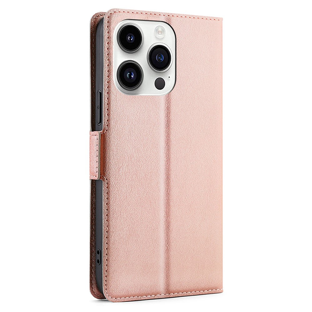 iPhone 15 Pro Max Wallet Flip Cover rose – Guld - produktbillede 7