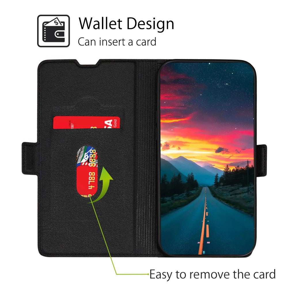 iPhone 15 Wallet Flip Cover – Sort - produktbillede 2