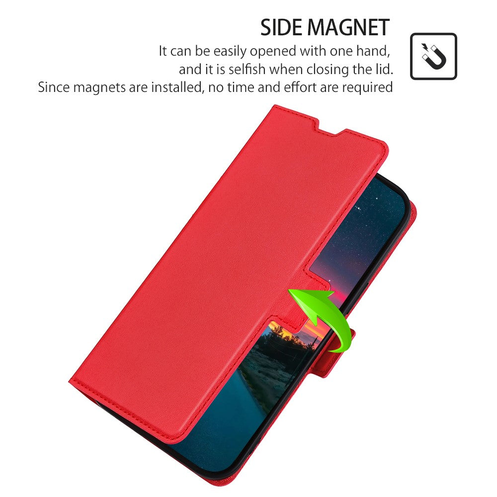 iPhone 15 Wallet Flip Cover – Rød - produktbillede 4