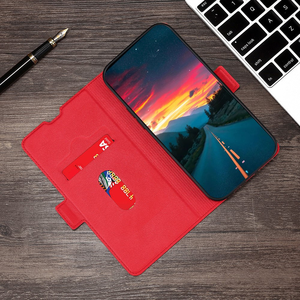 iPhone 15 Wallet Flip Cover – Rød - produktbillede 5