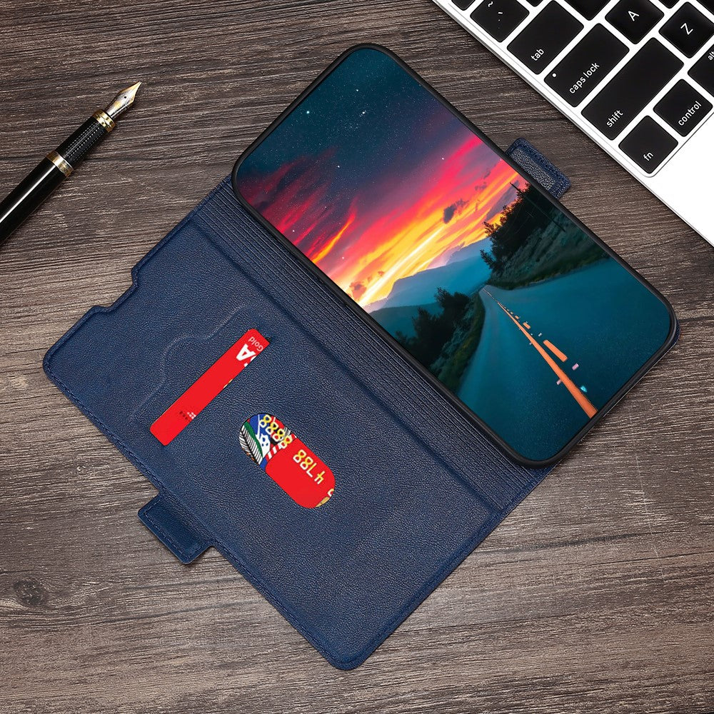 iPhone 15 Wallet Flip Cover – Blå - produktbillede 5
