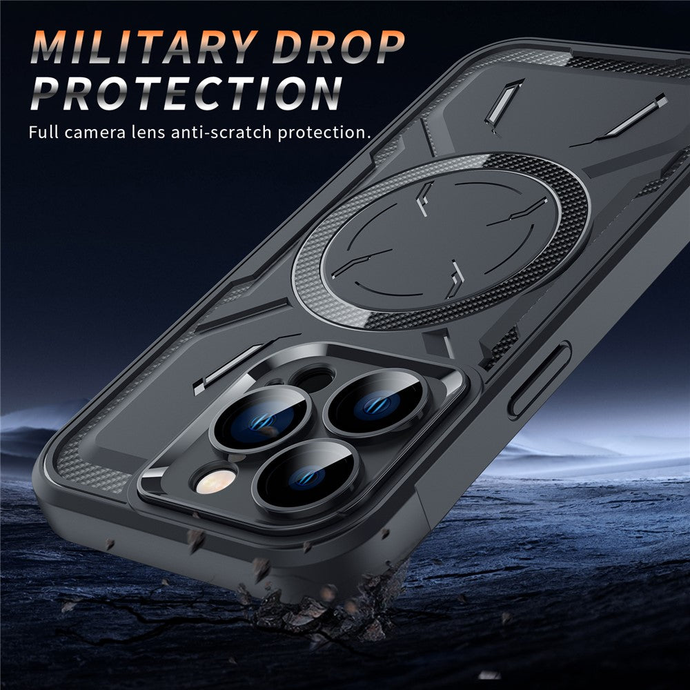 iPhone 15 Cover Magnetic Camera Protection Dark – Lilla - produktbillede 3
