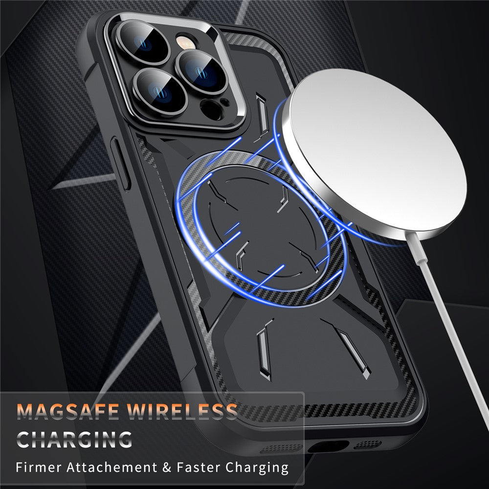 iPhone 15 Cover Magnetic Camera Protection Dark – Lilla - produktbillede 5