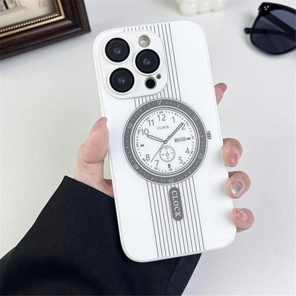 iPhone 15 Pro Max MagSafe Cover Magnetic Clock Design – Hvid - produktbillede 1