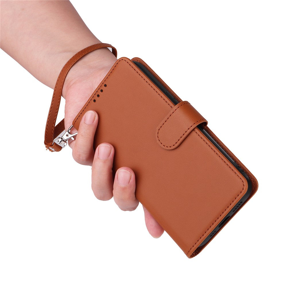iPhone 15 Pro Læder Cover Detachable 2 in 1 – Brun - produktbillede 9