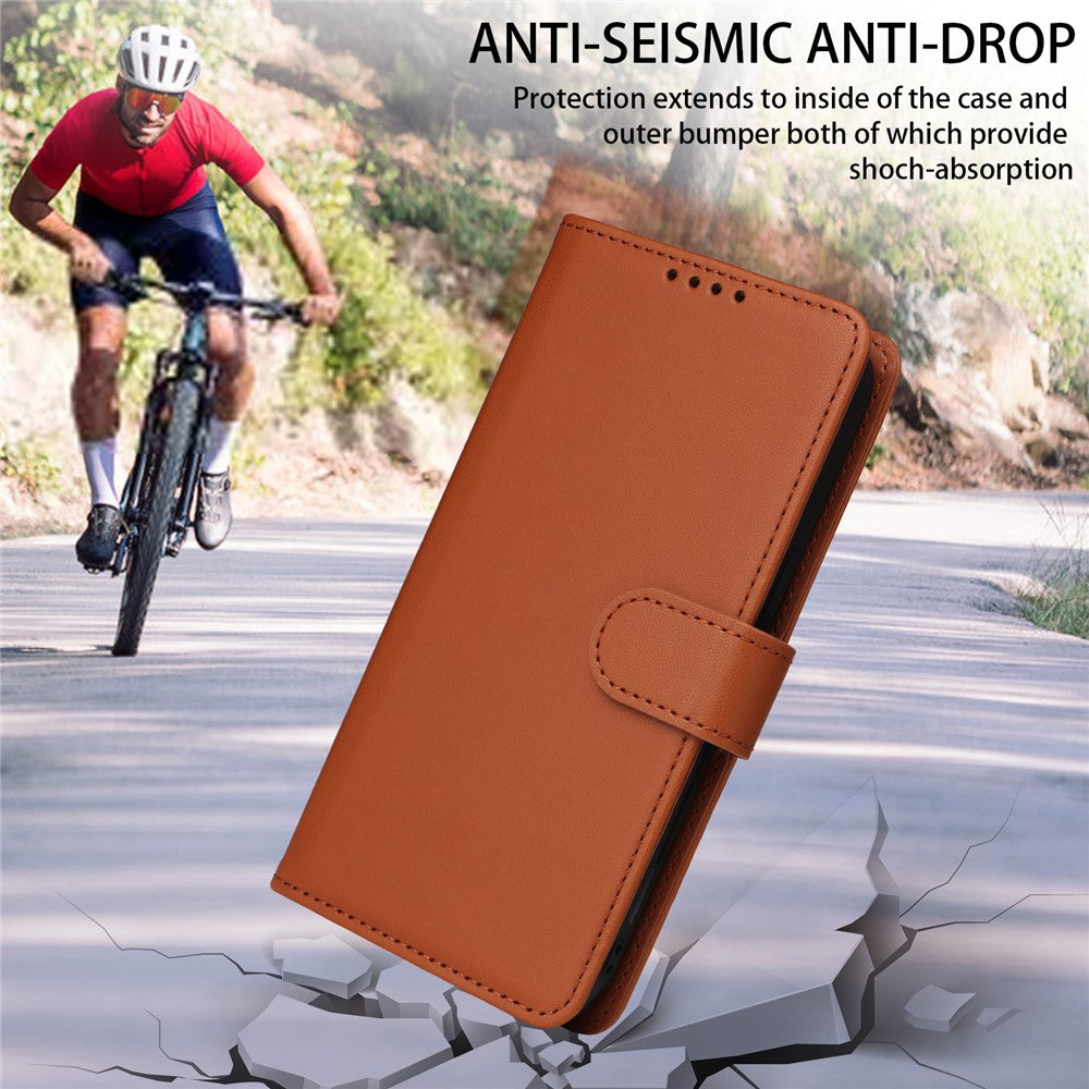 iPhone 15 Pro Læder Cover Detachable 2 in 1 – Brun - produktbillede 7