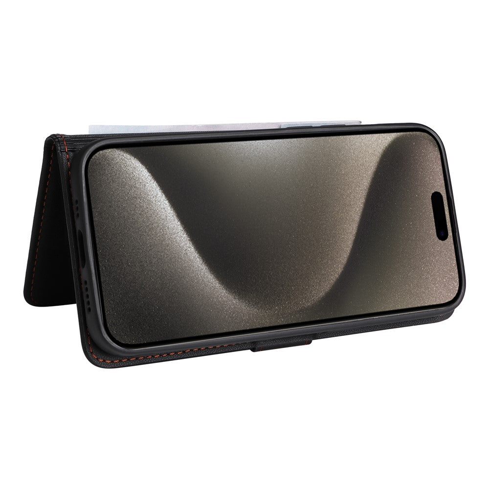 iPhone 15 Pro Max Læder Cover Detachable – Sort - produktbillede 3