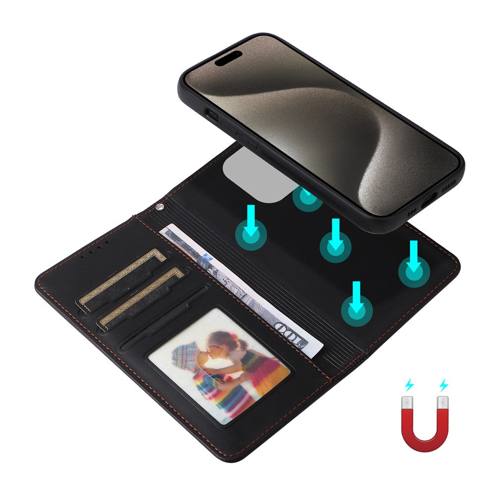 iPhone 15 Pro Max Læder Cover Detachable – Sort - produktbillede 5