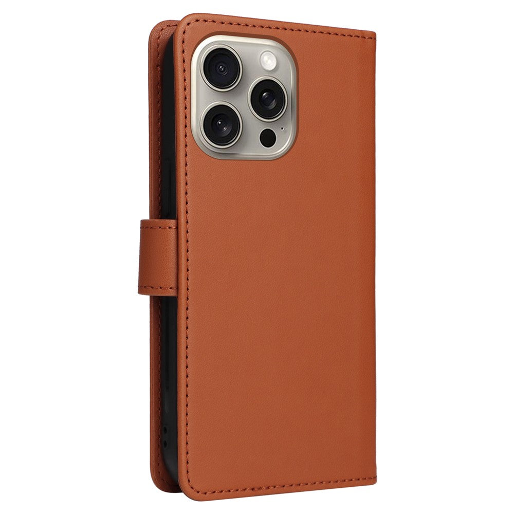 iPhone 15 Pro Max Læder Cover Detachable – Brun - produktbillede 11