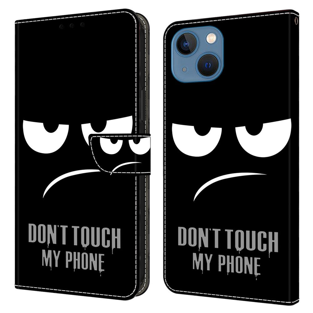 iPhone 15 Wallet Flip Cover Don't Touch - produktbillede 1