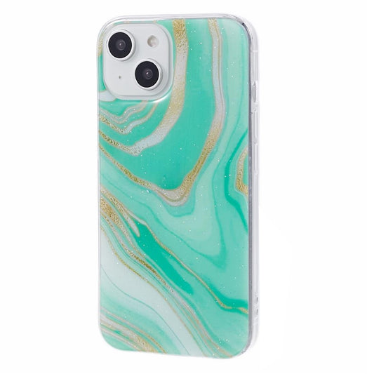 iPhone 15 Cover Flexible Marble – Grøn - produktbillede 1