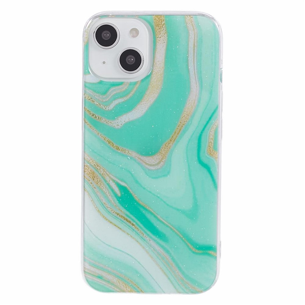 iPhone 15 Cover Flexible Marble – Grøn - produktbillede 3