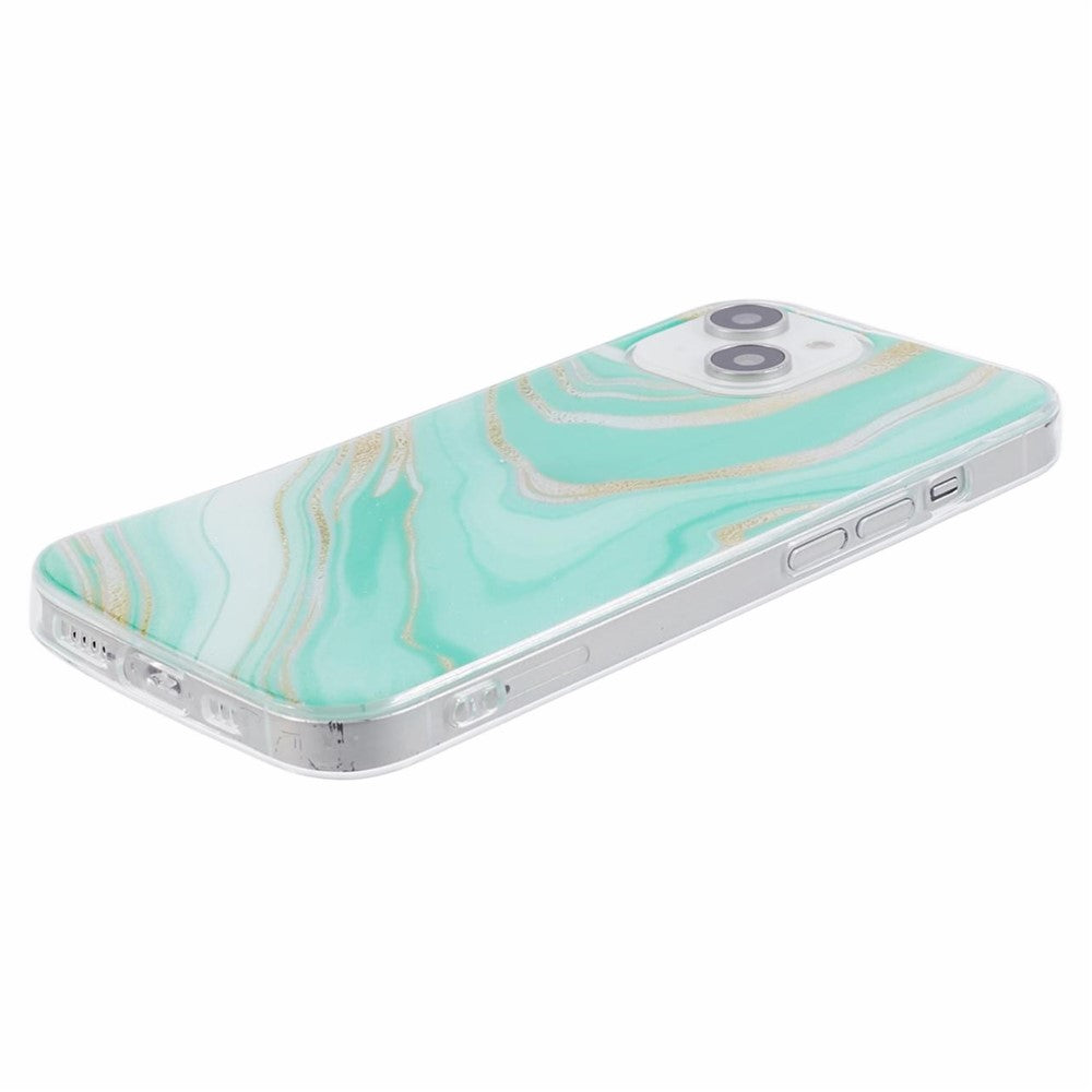 iPhone 15 Cover Flexible Marble – Grøn - produktbillede 4