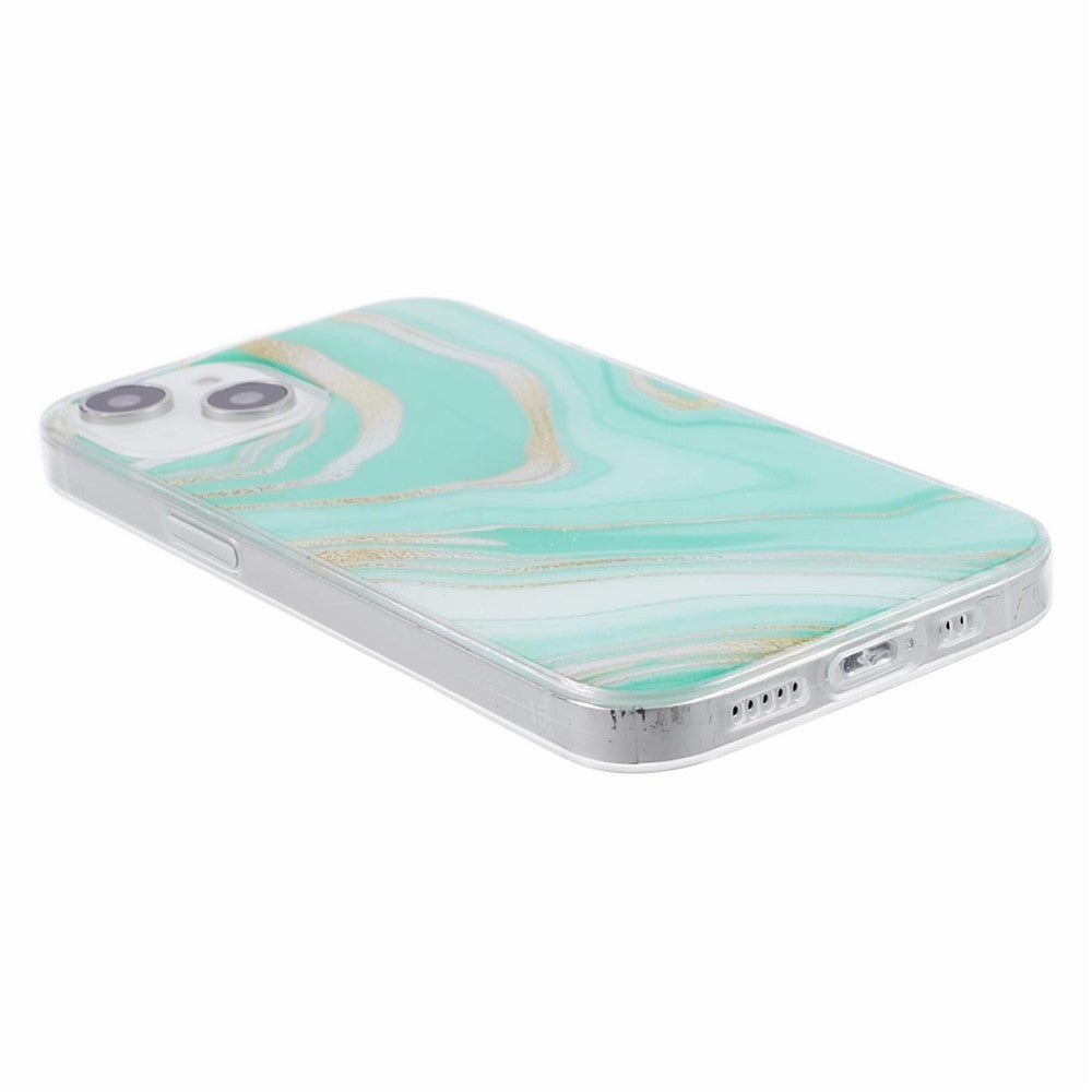 iPhone 15 Cover Flexible Marble – Grøn - produktbillede 5