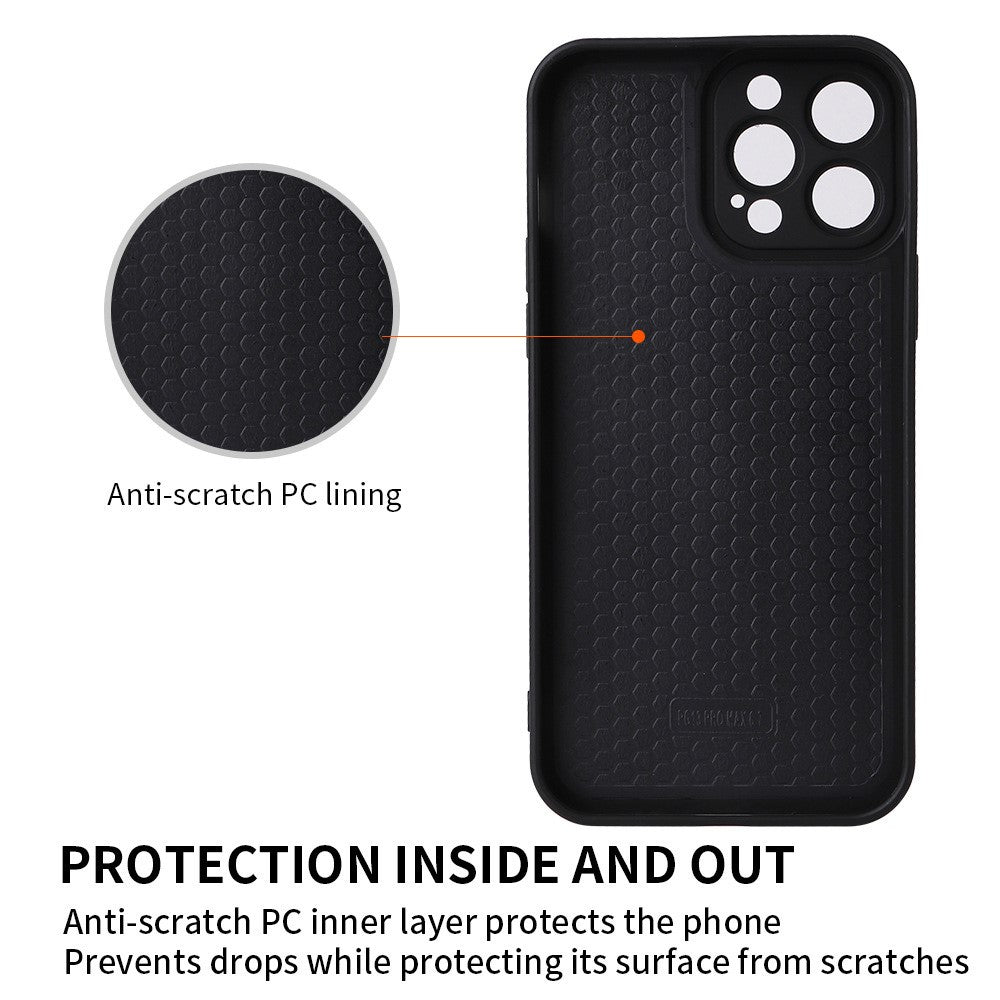 iPhone 15 Pro Max Cover Rhombic – Sort - produktbillede 6