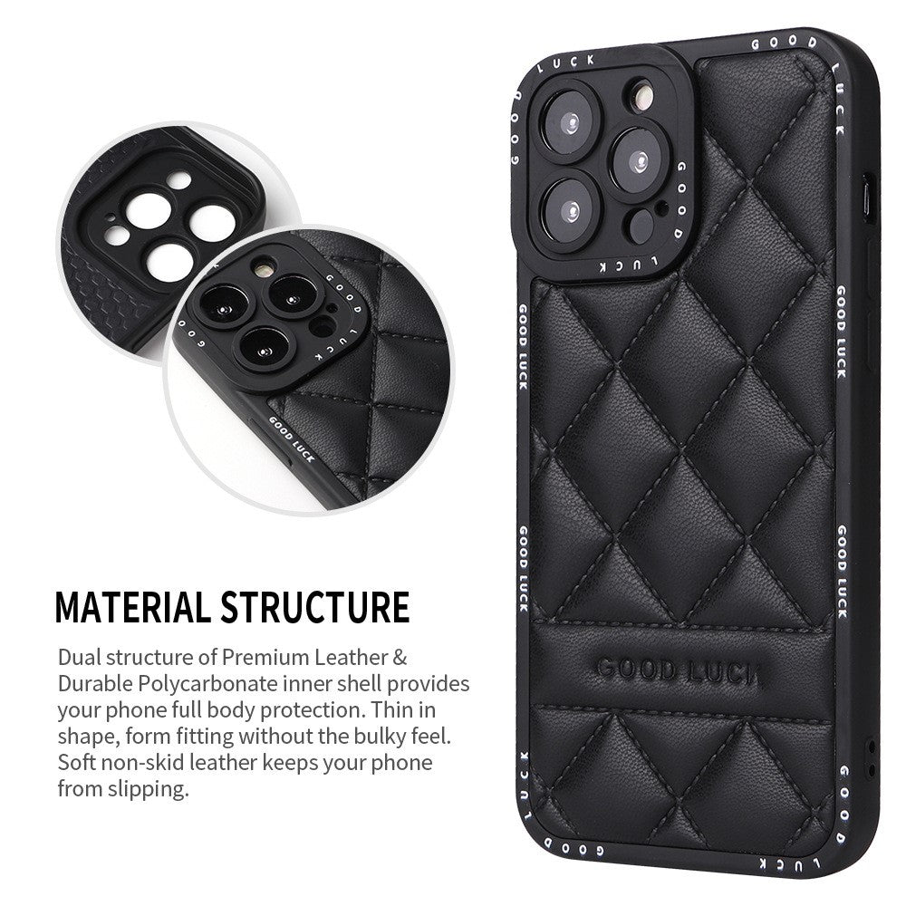 iPhone 15 Pro Max Cover Rhombic – Sort - produktbillede 7