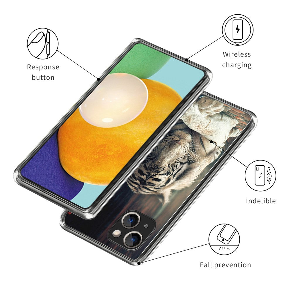 iPhone 15 Tiger – Hvid - produktbillede 3
