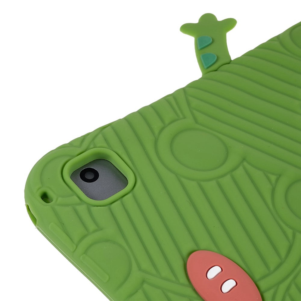 For iPad Air (2013) / Air 2 / iPad 9.7-inch (2017) / (2018) Cartoon Frog Design Tablet Case Anti-drop Kickstand Silicone + PC Cover - produktbillede 3