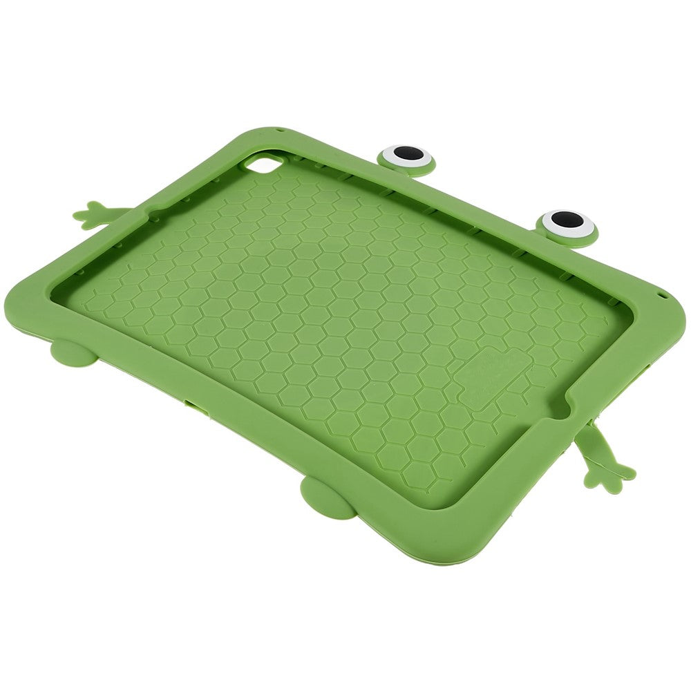 For iPad Air (2013) / Air 2 / iPad 9.7-inch (2017) / (2018) Cartoon Frog Design Tablet Case Anti-drop Kickstand Silicone + PC Cover - produktbillede 6