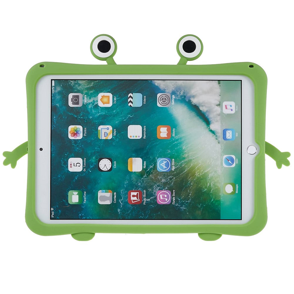 For iPad 10.2 (2021) / (2020) / (2019) / iPad Pro 10.5-inch (2017) / Air 10.5 inch (2019) Protective Case Cartoon Frog Design Silicone + PC Shockproof Tablet Cover - produktbillede 2