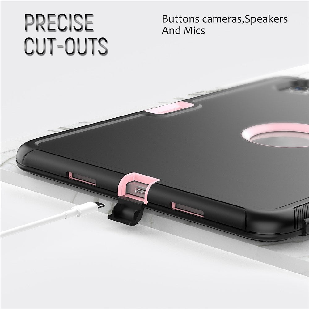 For iPad Pro 11 (2018) / (2020) / (2021) / (2022) / iPad Air (2020) / (2022) Detachable Shockproof Tablet Case PU Leather Tri-fold Stand Auto Wake / Sleep Cover - Pink - produktbillede 7