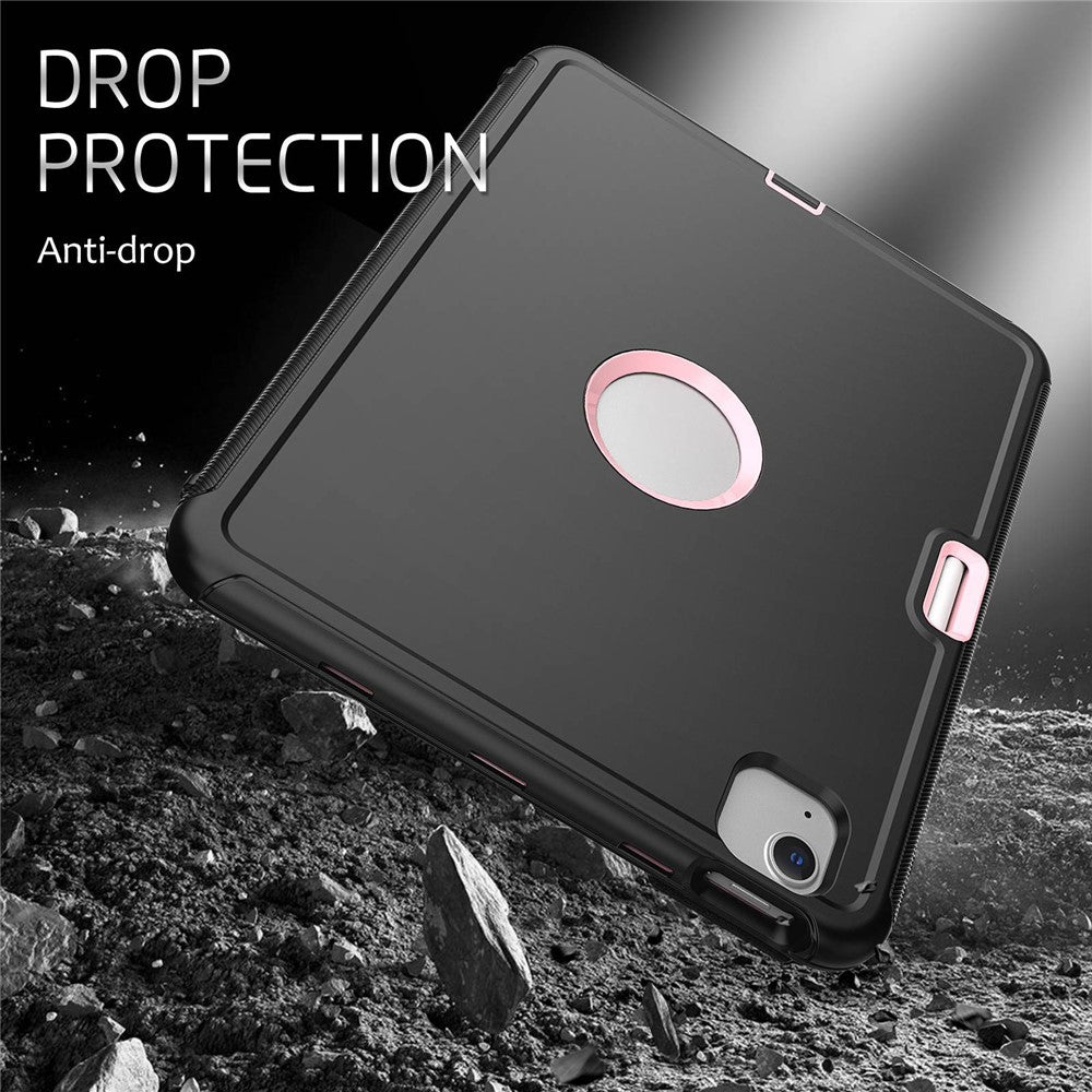 For iPad Pro 11 (2018) / (2020) / (2021) / (2022) / iPad Air (2020) / (2022) Detachable Shockproof Tablet Case PU Leather Tri-fold Stand Auto Wake / Sleep Cover - Pink - produktbillede 9