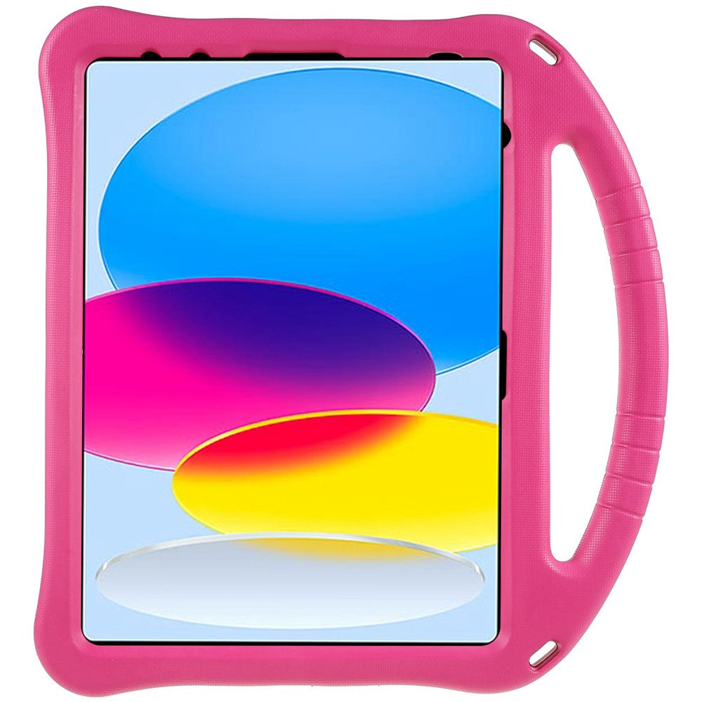 For iPad 10.9 (2022) EVA Rugged Shockproof Tablet Cover Convertible Handle Kickstand Protective Kids Case - Rose - produktbillede 3