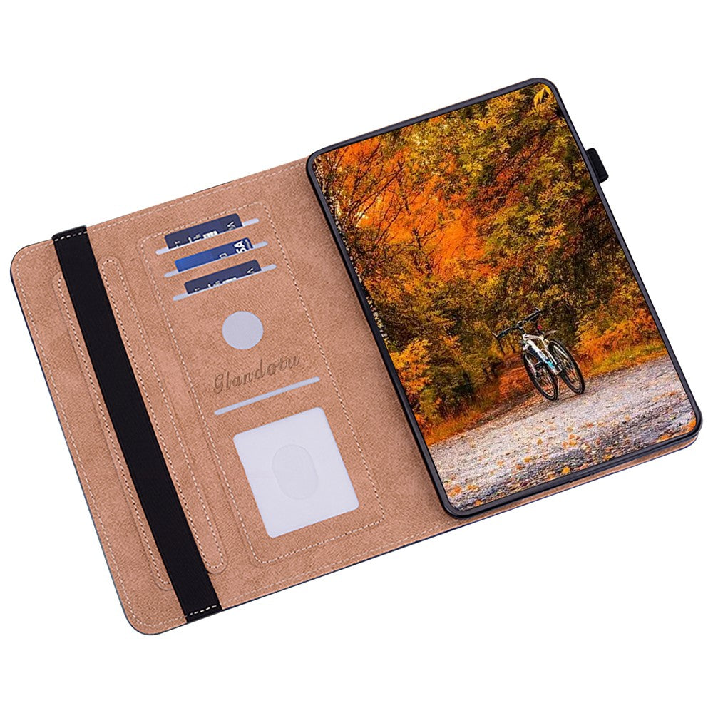 For iPad (2025) / 10.9 (2022) Pattern Printing PU Leather Flip Cover Anti-Scratch Strap Closure Tablet Case with Stand - Don't Touch My Phone - produktbillede 2