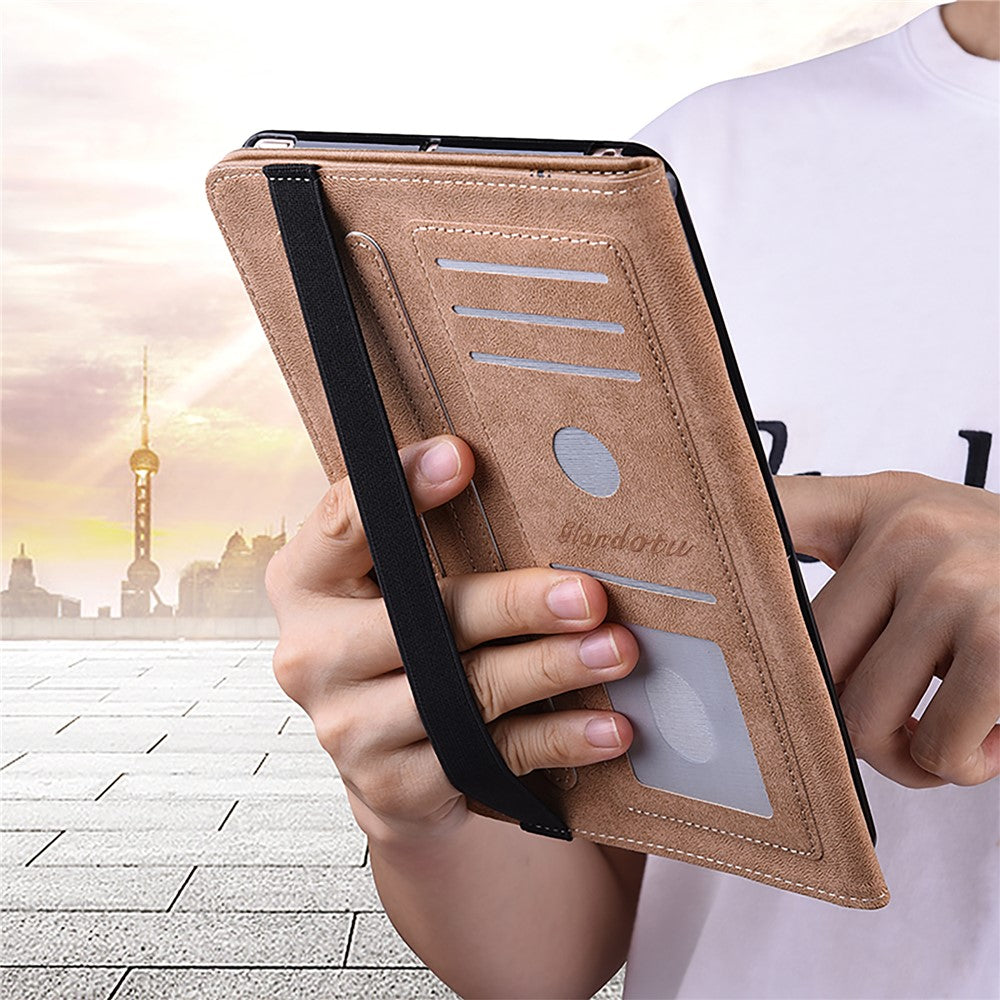 For iPad (2025) / 10.9 (2022) Pattern Printing PU Leather Flip Cover Anti-Scratch Strap Closure Tablet Case with Stand - Don't Touch My Phone - produktbillede 9