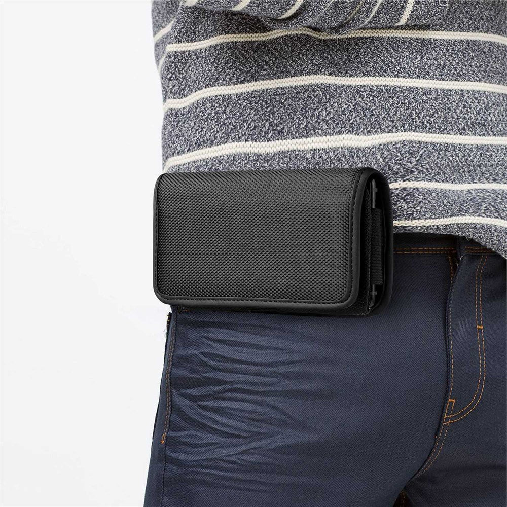 Horizontal Carrying Phone Pouch Belt Clip Holder Case Drop-proof Oxford Cloth Waist Phone Holster, Size: XXL - produktbillede 2