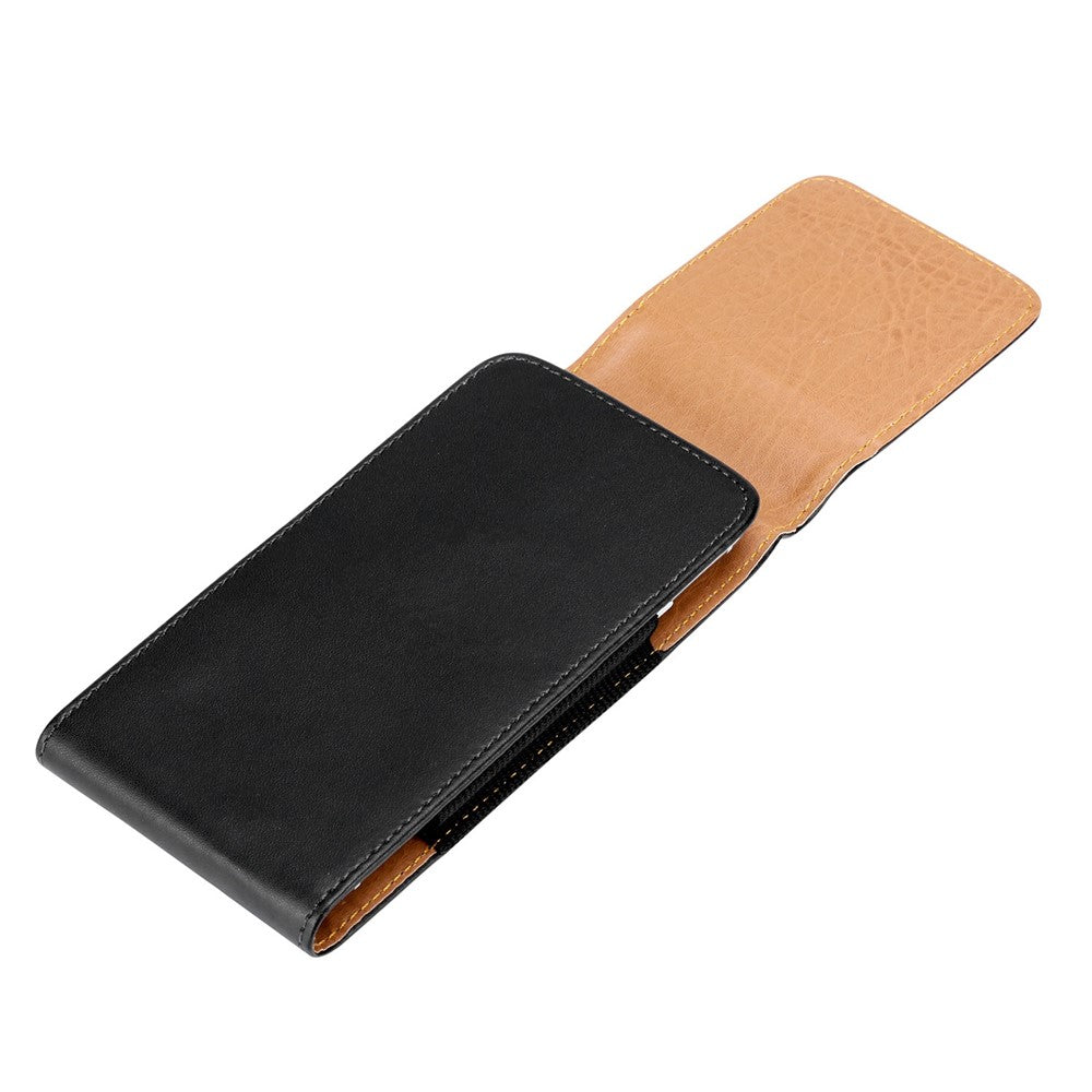 5.2-5.5 inch Mobile Phone Carrying Pouch Vertical Waist Bag PU Leather Belt Hanging Bag, Size: XL - produktbillede 5