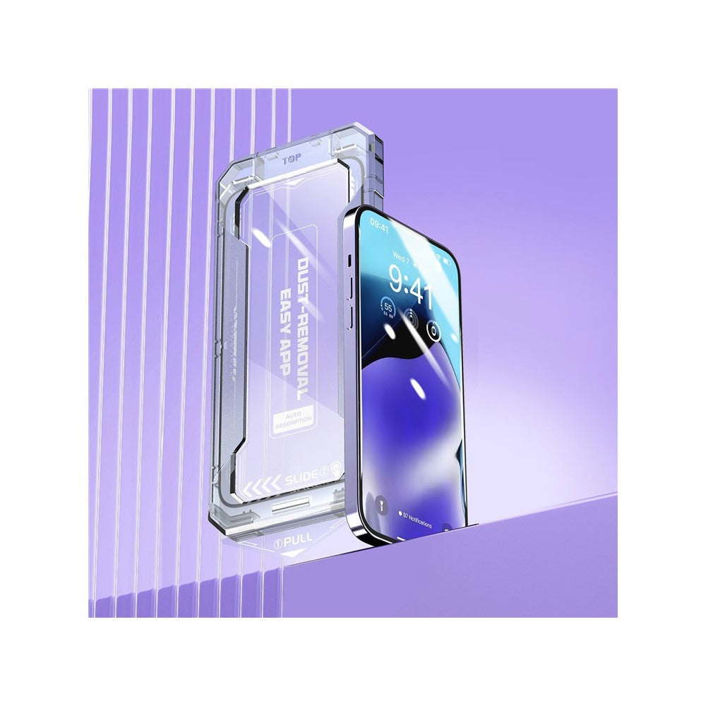iPhone XS/ X / 11 Pro Silk Printing Screen Film Full Glue Clear Tempered Glass Screen Protector with Easy Installation Tool - produktbillede 8