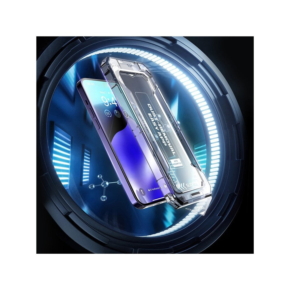 For iPhone 11 Pro Max / XS Max Clear Tempered Glass Screen Protector Silk Printing Screen Film with Easy Installation Tool - produktbillede 5