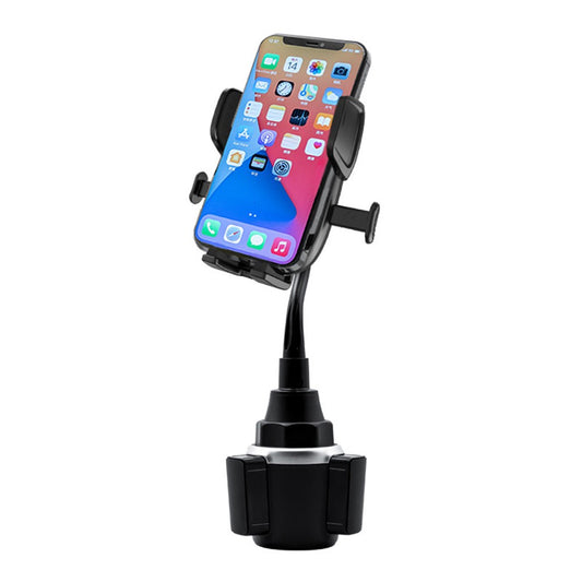 A086+X907 Gravity Linkage 360 Degrees Rotation Phone Bracket Car Cup Holder Flexible Arm Cellphone Stand - produktbillede 1