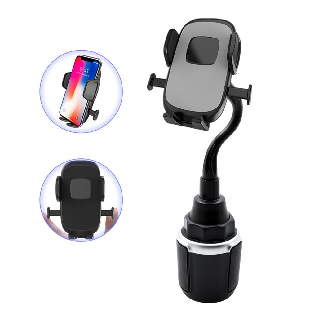 A086+X907 Gravity Linkage 360 Degrees Rotation Phone Bracket Car Cup Holder Flexible Arm Cellphone Stand - produktbillede 3