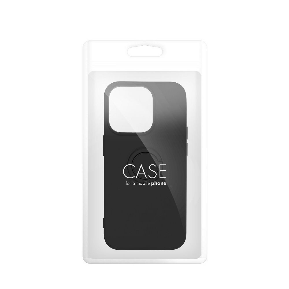 iPhone 16e / 17e Cover med Fingerholder – Sort
