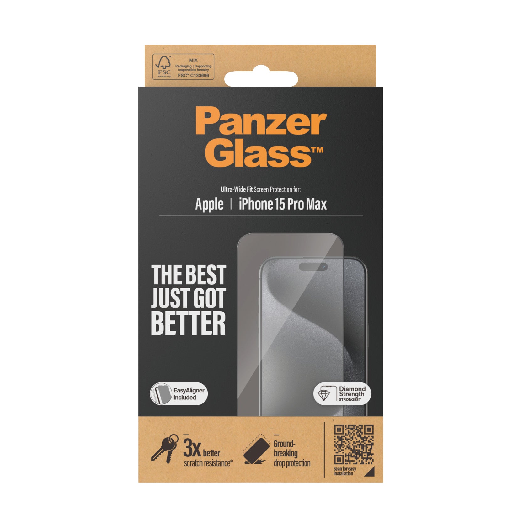 PanzerGlass iPhone 15 Pro Max UWF wA - billede 3