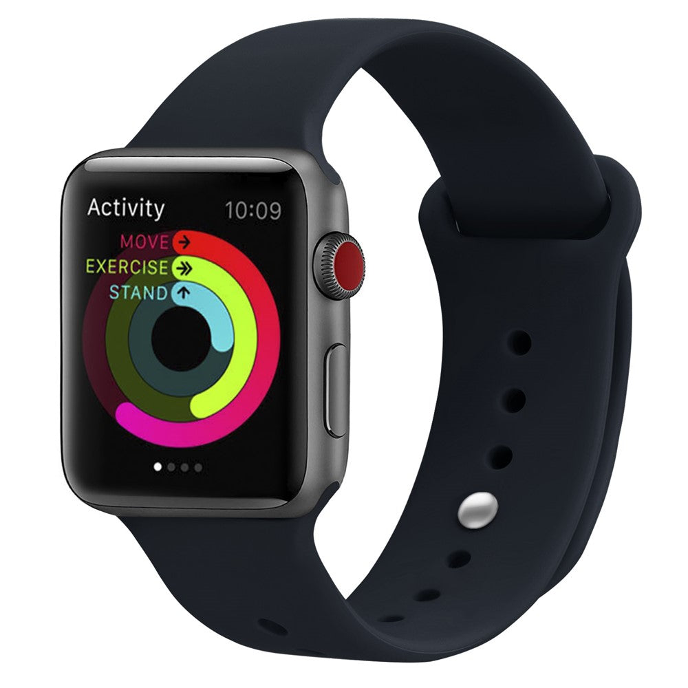 Apple watch urrem 42, 44, 45, 49mm, navy blå - produktbillede 2