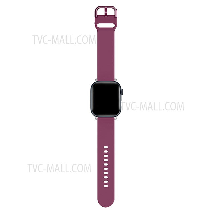 Apple watch urrem 38 40 41mm vinrød sillikone