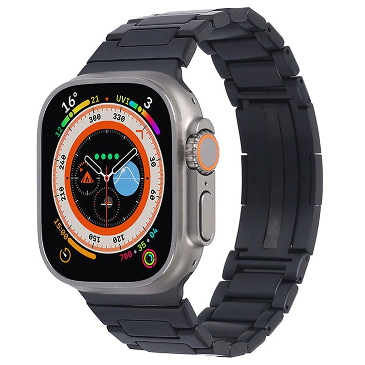 Apple watch urrem 38 40 41mm sort stål