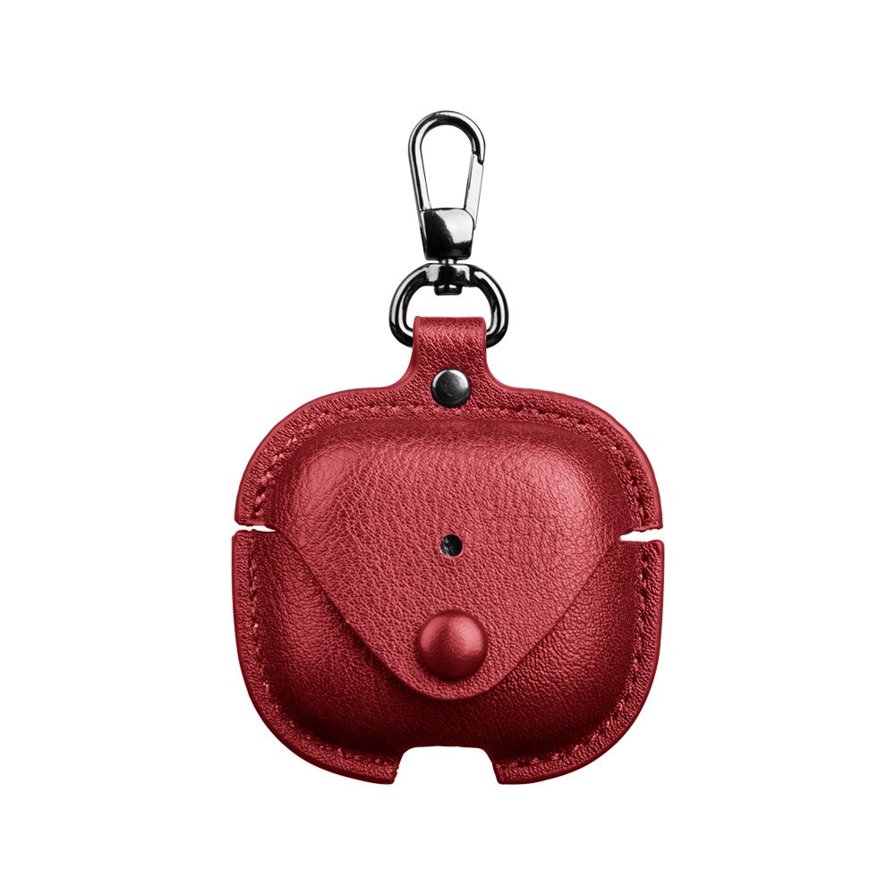 Apple airpods 4 taske Rød Med Knap - produktbillede 1
