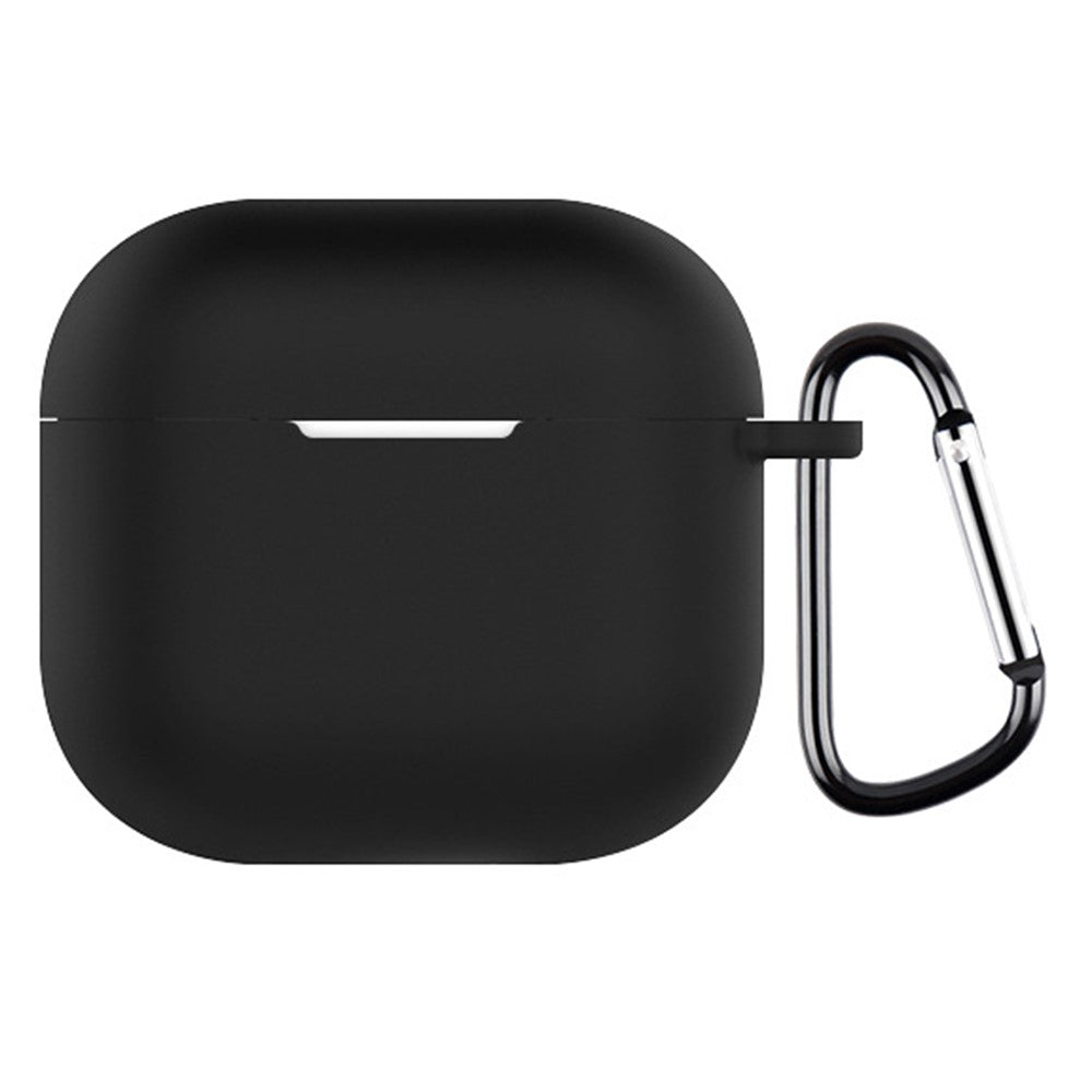 Apple airpods 4 taske sort silikone - produktbillede 1