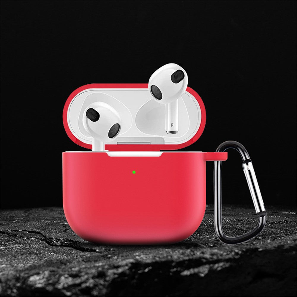 Apple airpods 4 taske Rød silikone - produktbillede 6