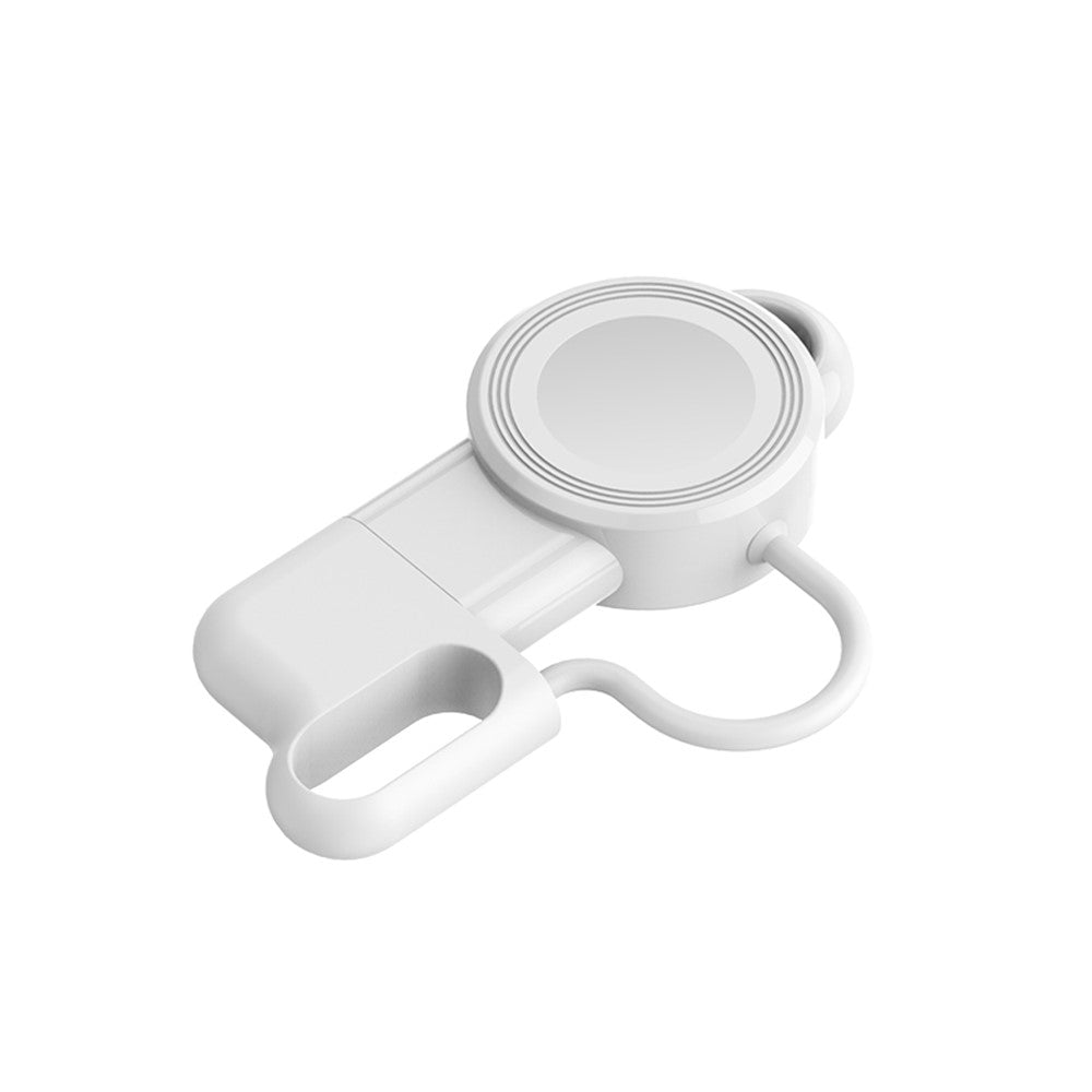 JJT-983 For Apple Watch Series 1-7 / SE Portable USB Wireless Charger Smart Watch Magnetic Charging Dock - produktbillede 2