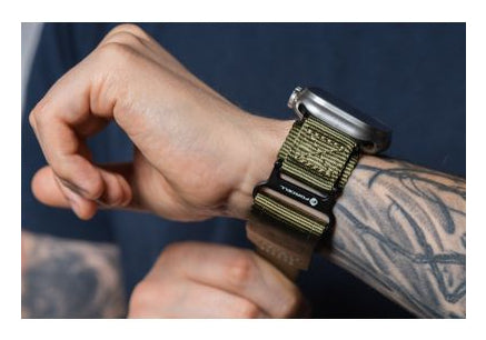 FORCELL Velcro Nylon Strap for Apple Watch - Army Green - 42/44/45/49 mm