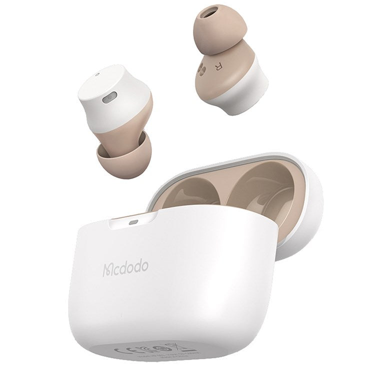 MCDODO HP-802-S1 TWS Wireless Bluetooth Sports Earphone Earbuds Waterproof Noise Cancelling Music Calling Headset - White - produktbillede 1