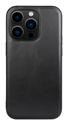 iPhone 14 Pro Læder Cover 6 1 – Sort – Buffalo
