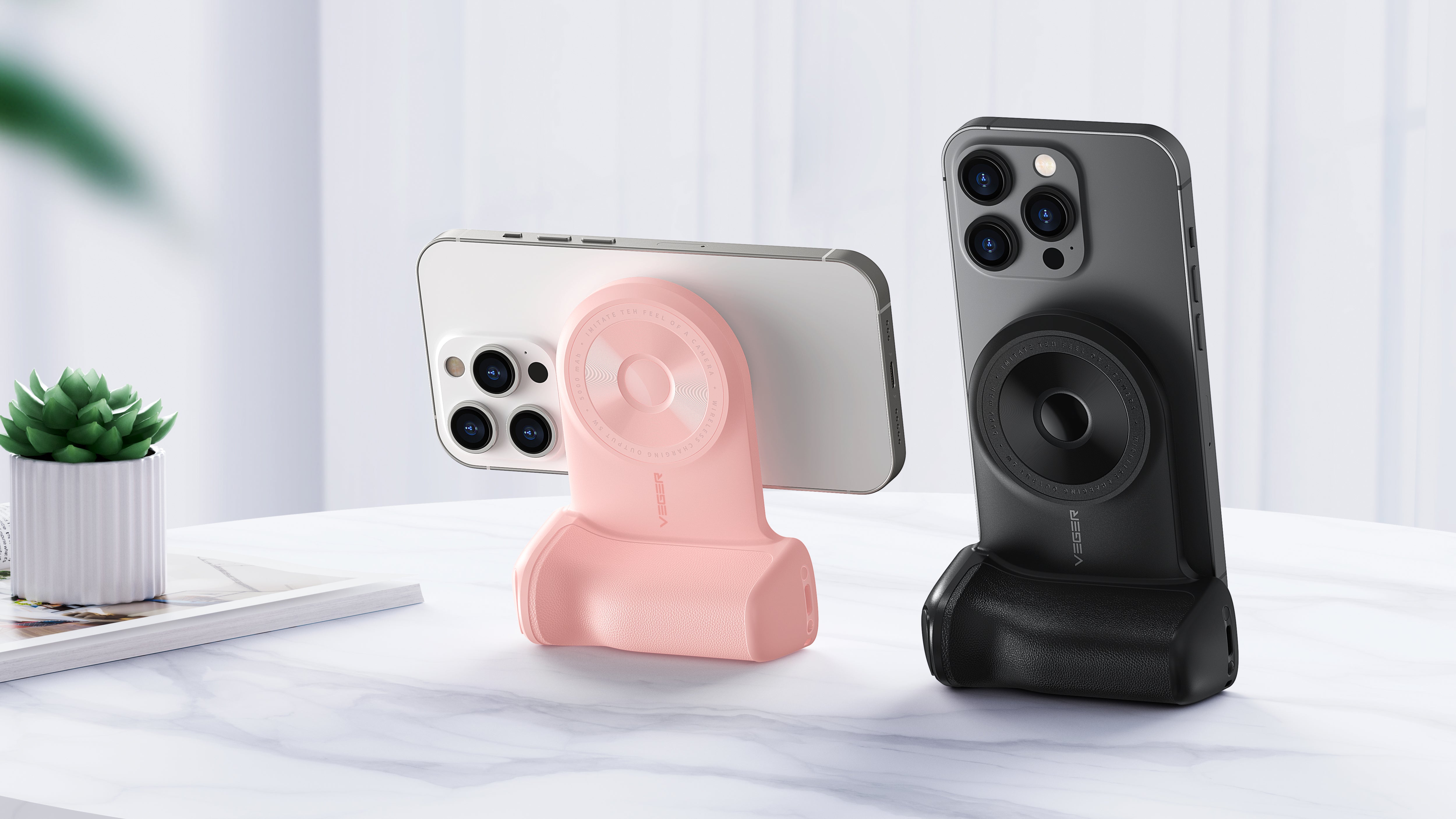 Magnetic Wireless 5000 mAh Snapcam Powerbank