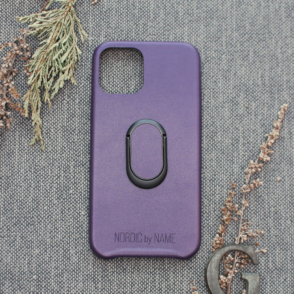 iPhone 12/12 Pro Cover Pro Fingreholder/til – Lilla