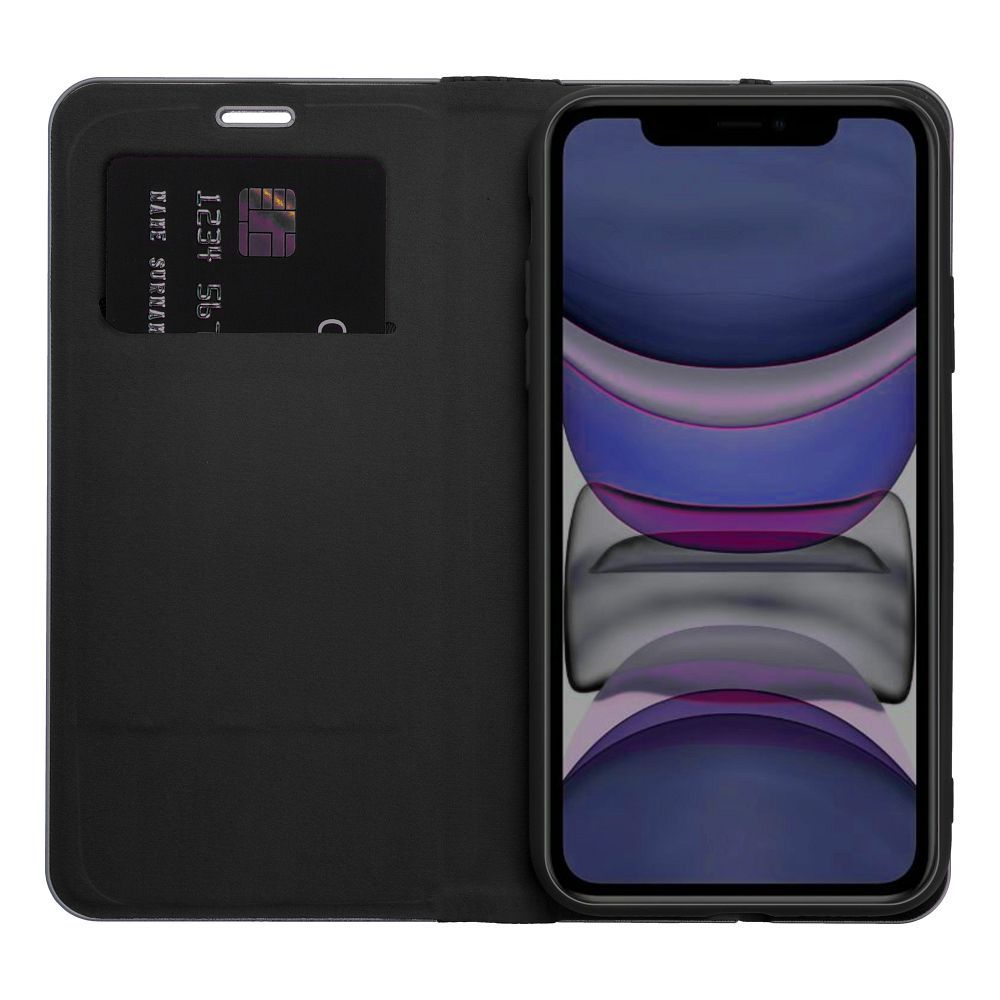 iPhone 14 Wallet Flip Cover Luna – Sort